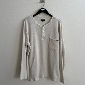 Men's Cream Henley Shirt